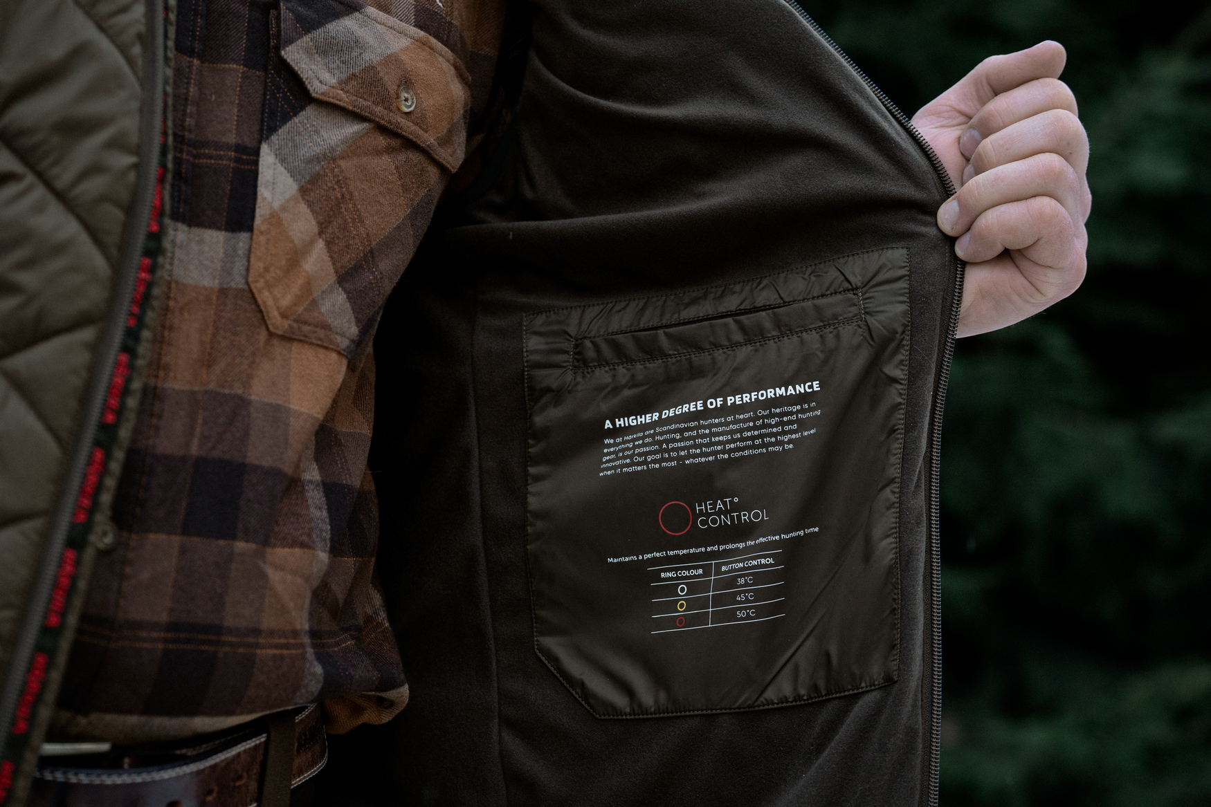 Härkila Heat Insulated vest Willowgreen/Shadow brown