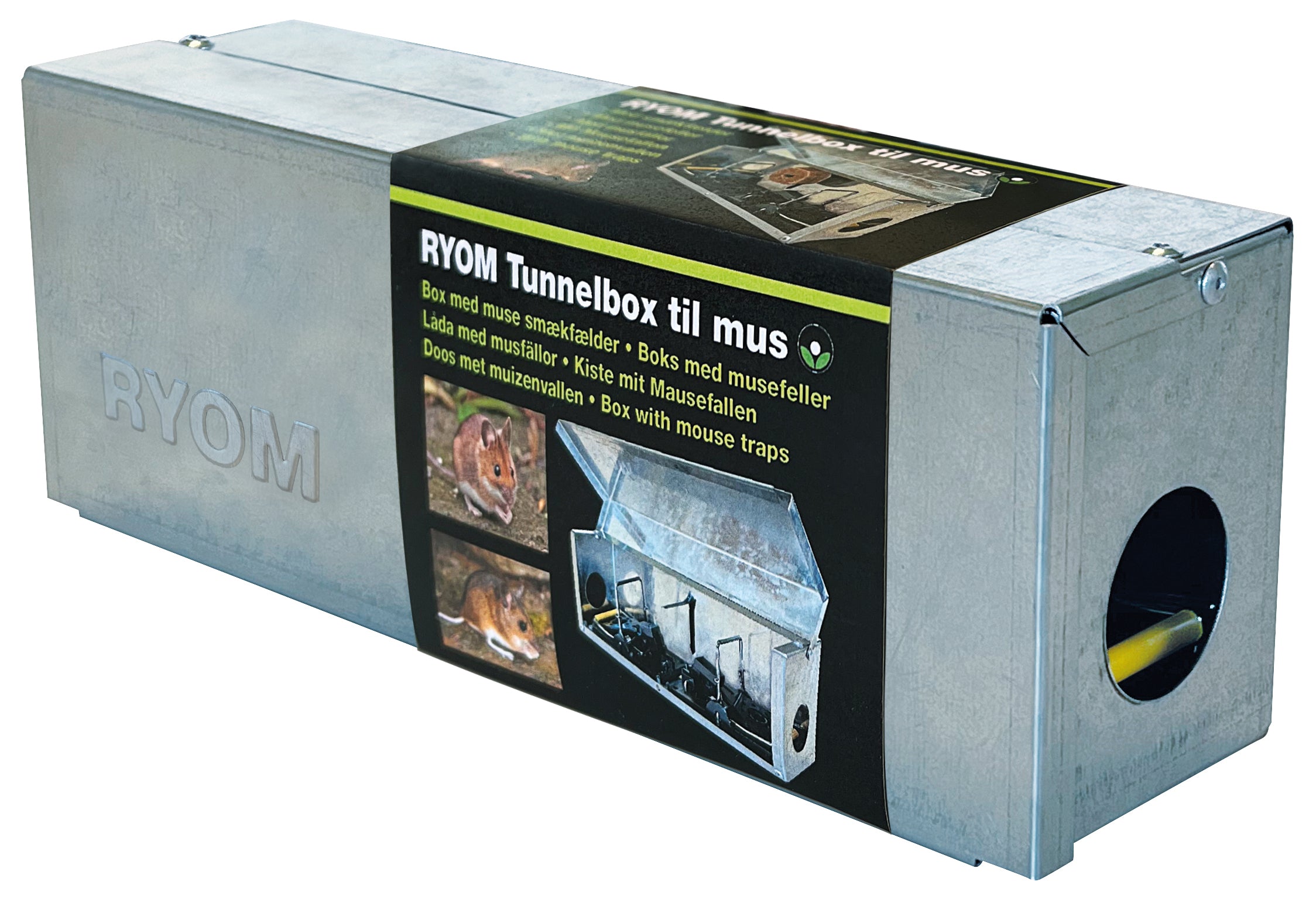 Ryom Tunnelbox Musfælde m/2 Smækfælder