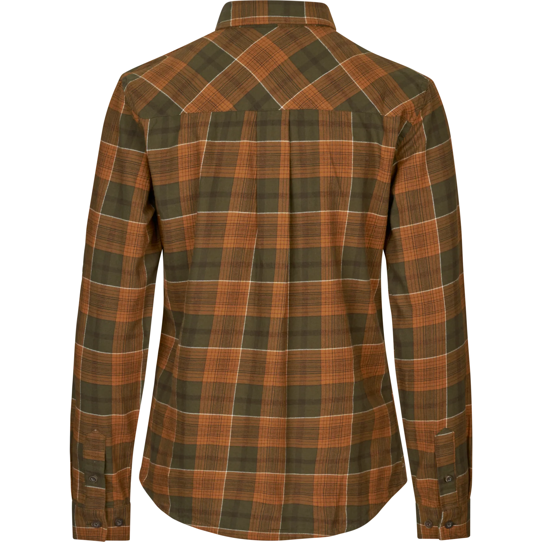 Seeland Skye Flannel skjorte Grizzly brown/terracotta check woman