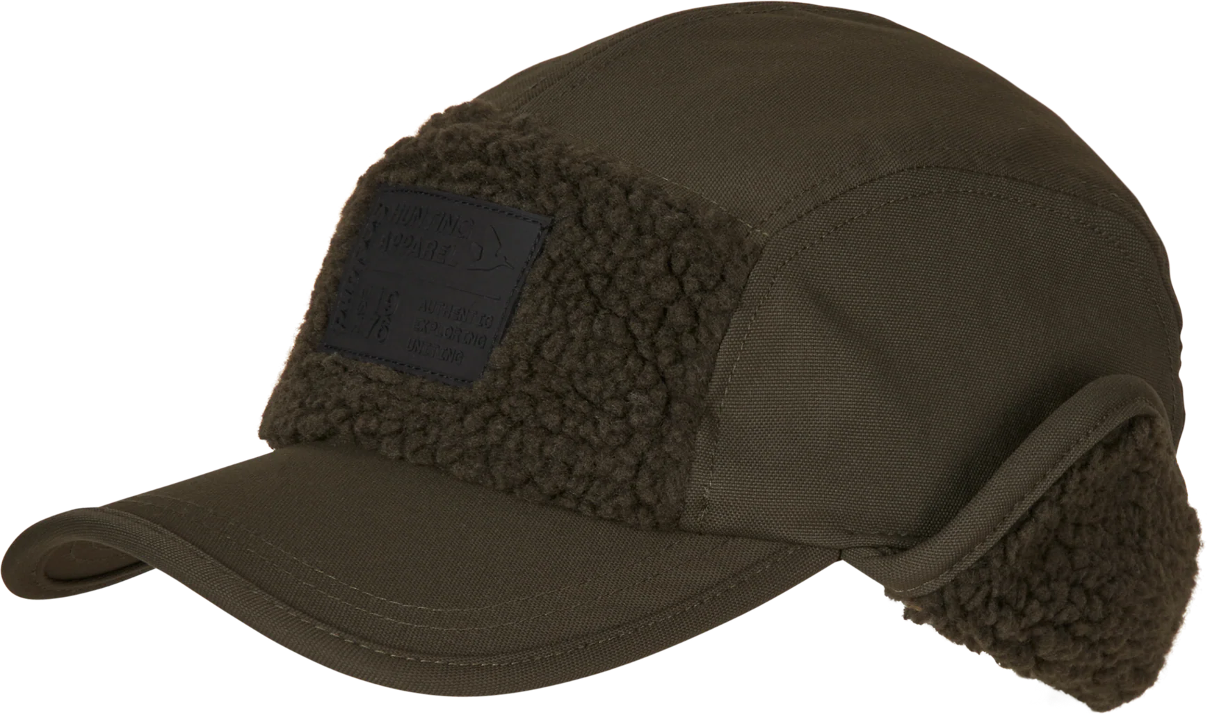 Teddy Fold Down Cap Pine Green ONE SIZE