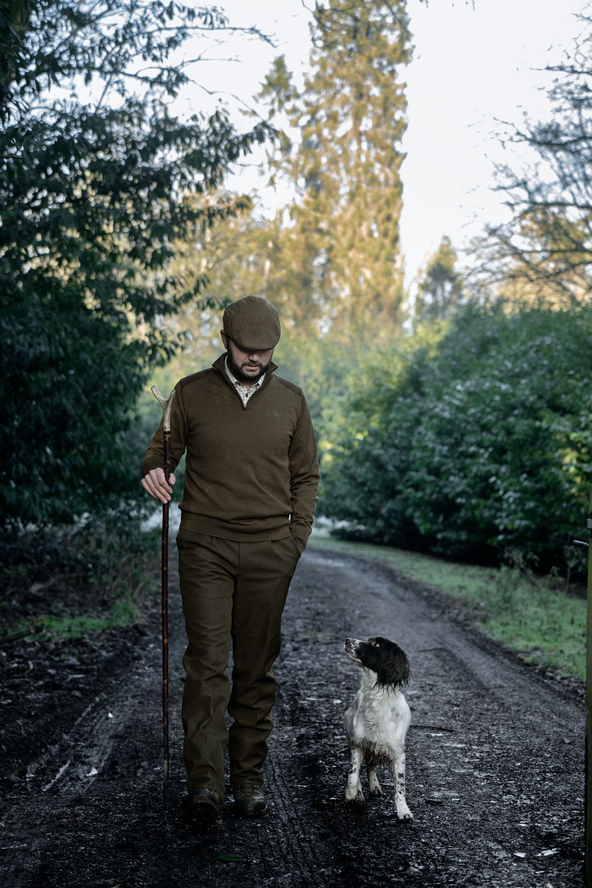 Pinetræ Halv Lynlås Sweater Light Pine