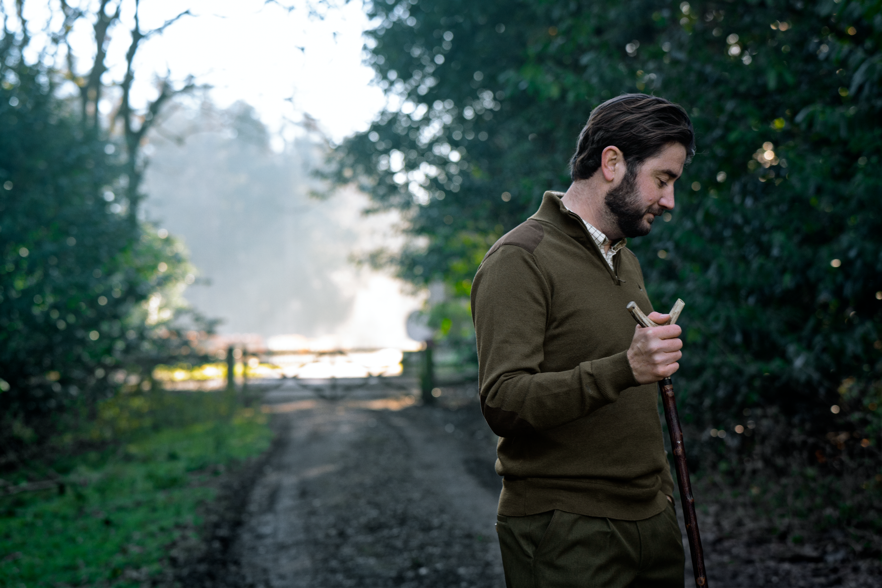 Pinetræ Halv Lynlås Sweater Light Pine