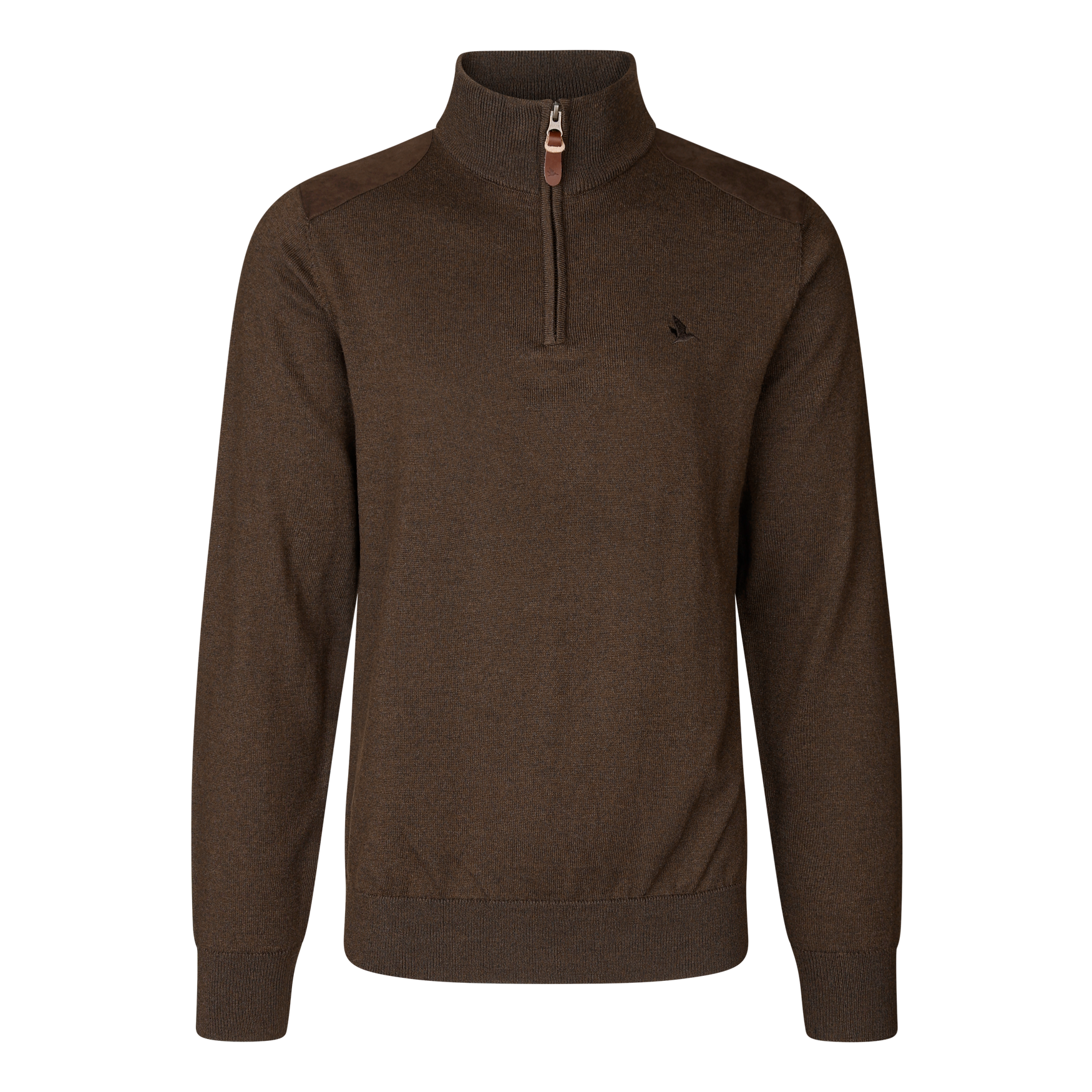Pinetræ Halv Lynlås Sweater DarkBrown