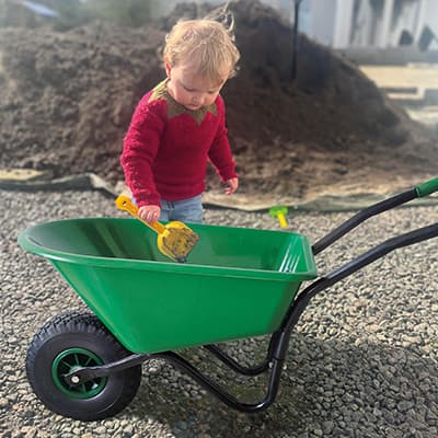 Ryom Junior Trillebør Plastkasse Punkterfri Hjul