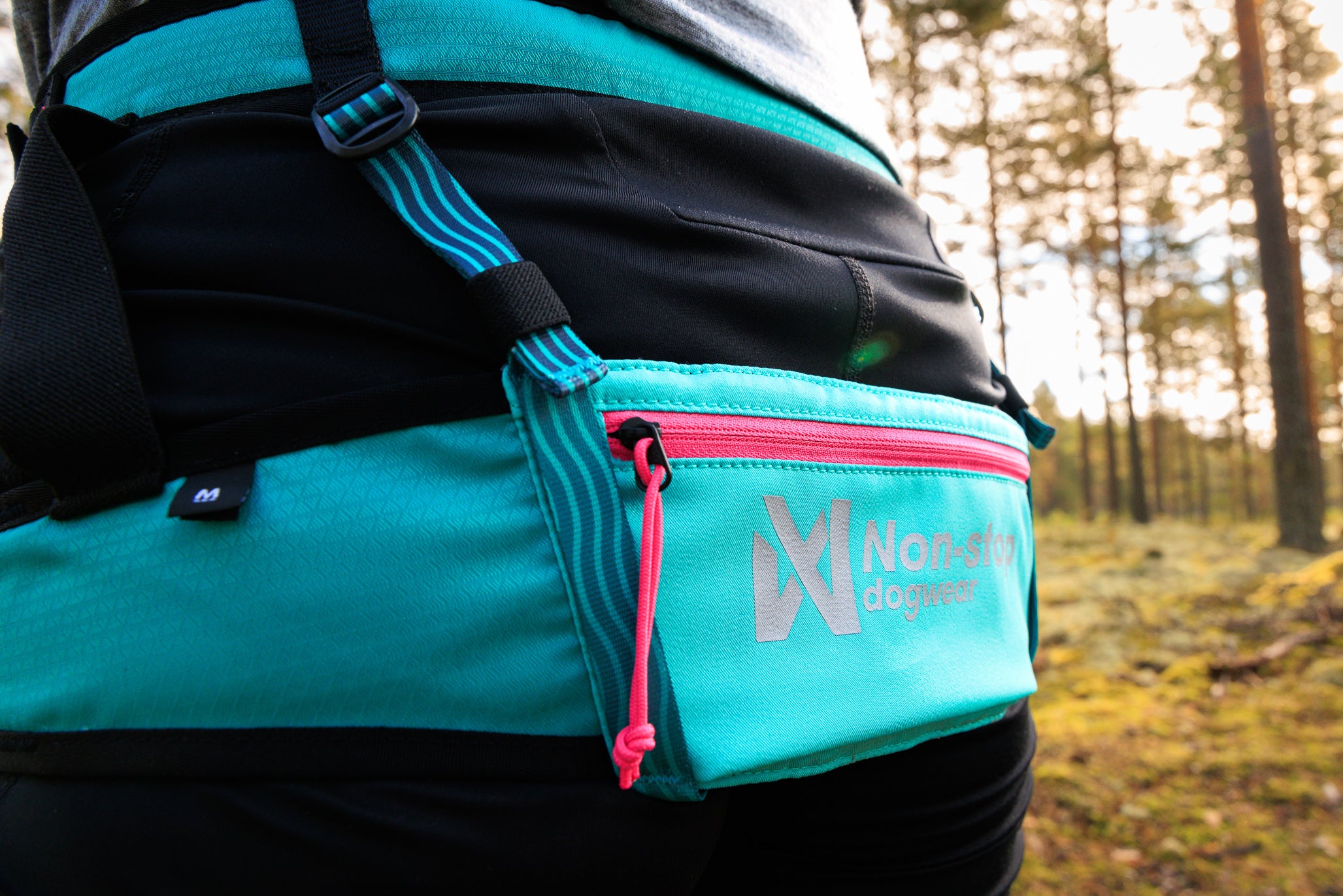 CaniX belt 2.0 Aqua/pink