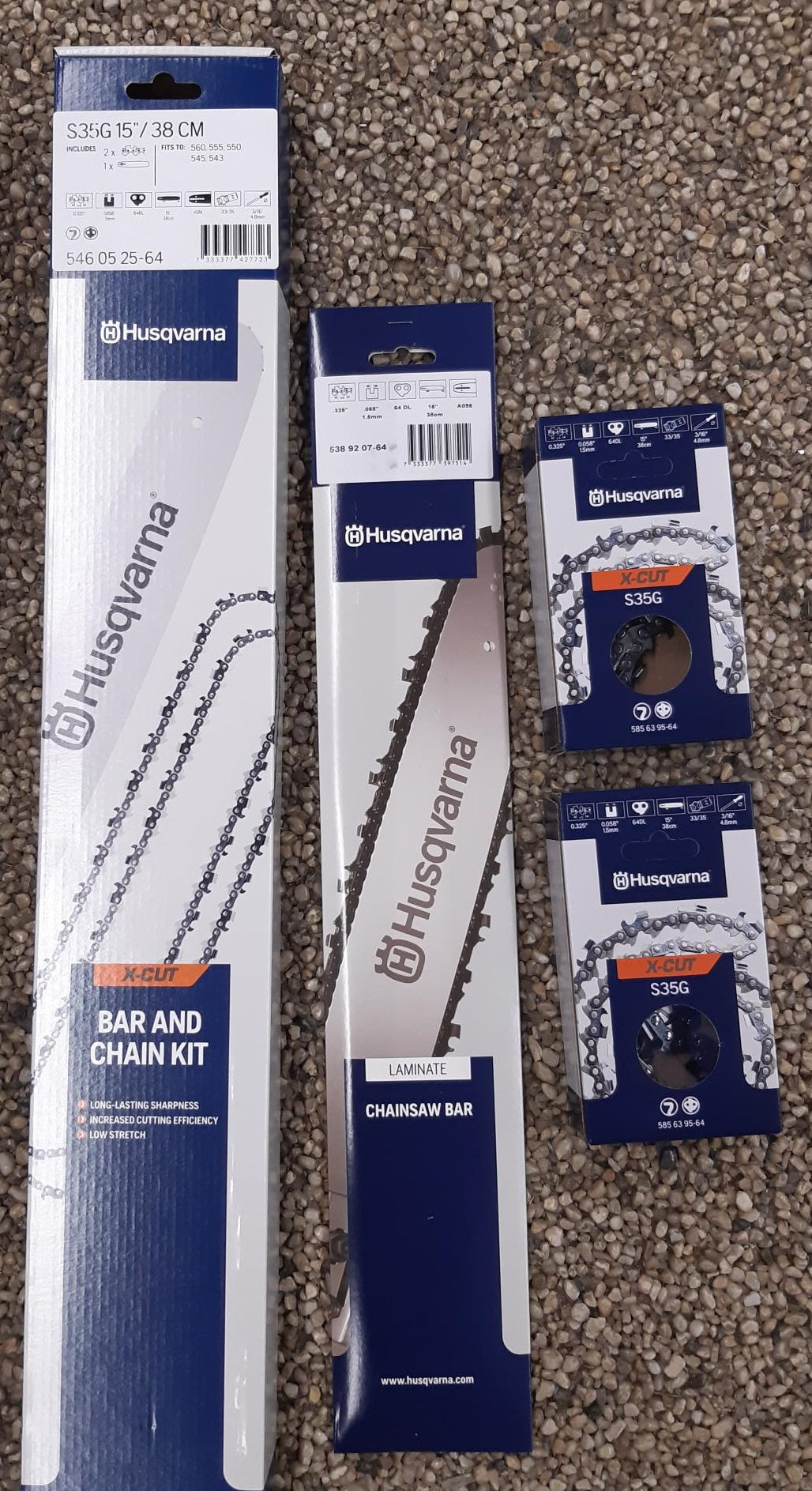 Husqvarna Sværd-Kæde pakke X-Cut 15″ .325 1.5 mm