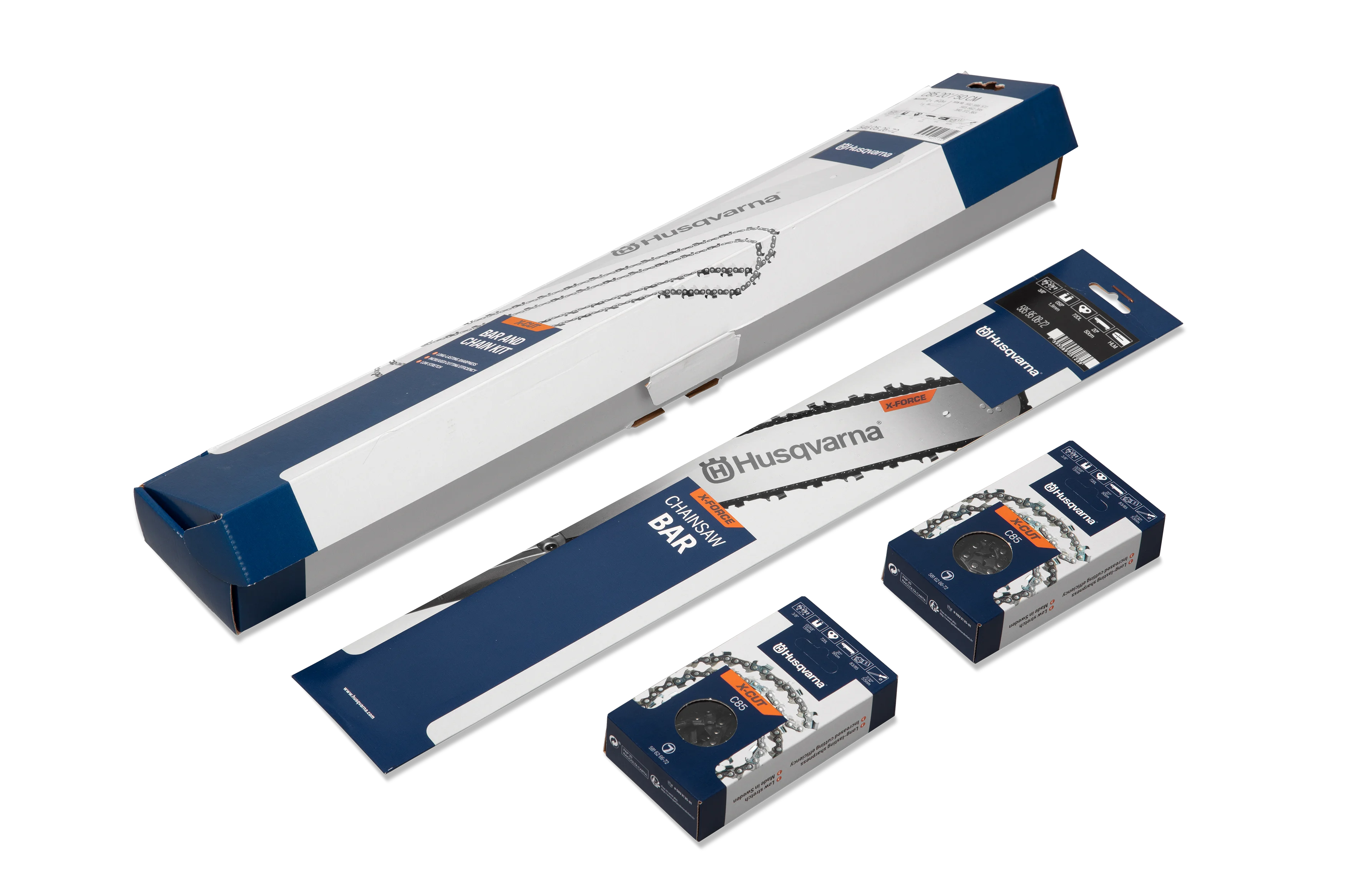 Husqvarna Sværd-Kæde pakke X-cut C85. 3/8"-1,5 mm -18"