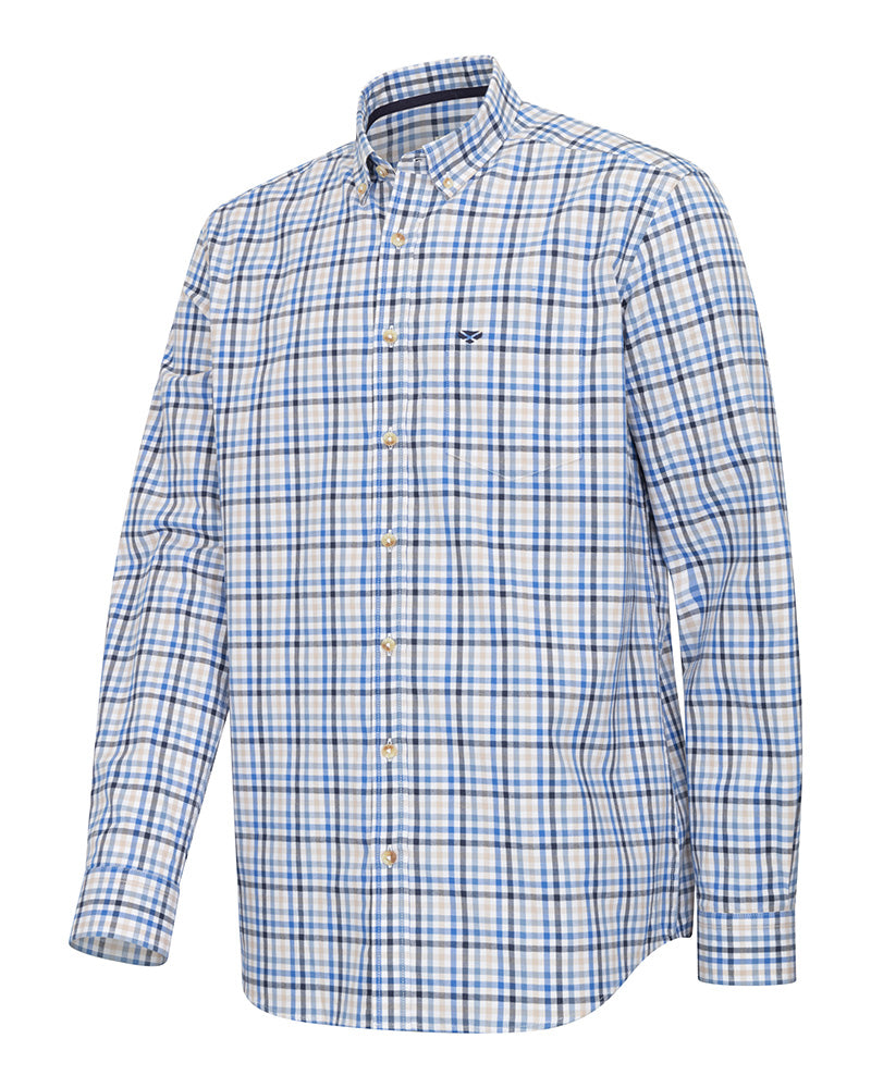 Garvock Cotton Twill Herringbone Check Shirt
