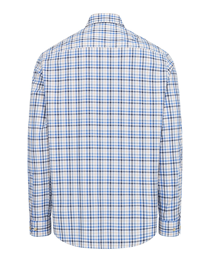 Garvock Cotton Twill Herringbone Check Shirt