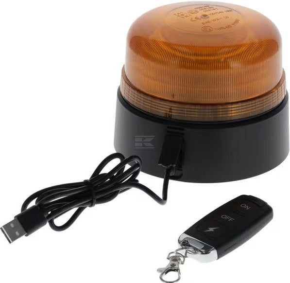 Rotorblink LED med magnet genopladelig m. Fjernbetjening