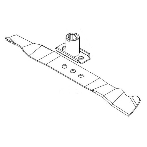 Kniv 46cm med knivholder 46cm