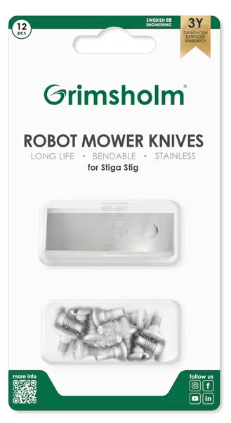 Grimsholm Stiga Robot Knivblad 12 stk.