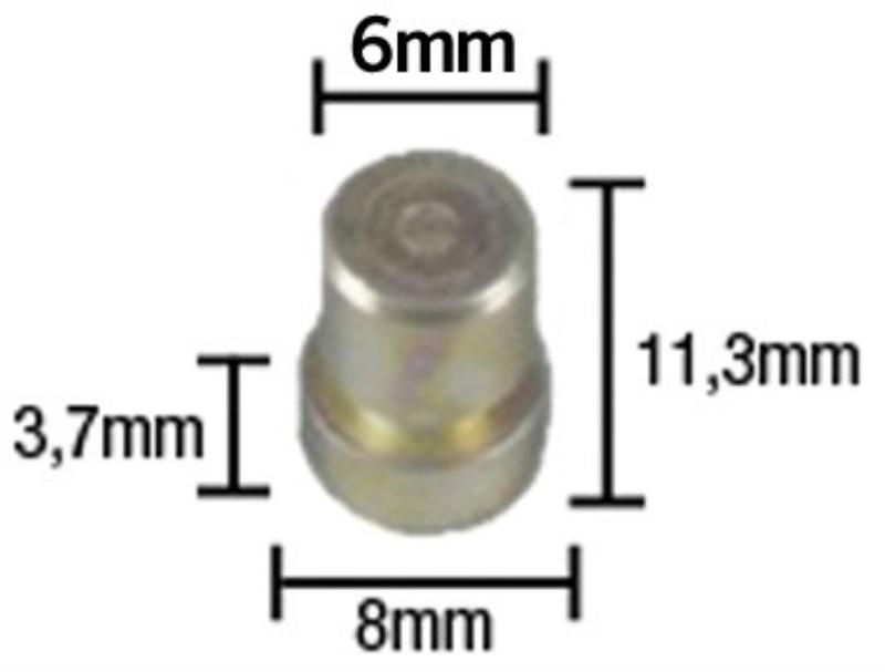 Brudstift 6MM
