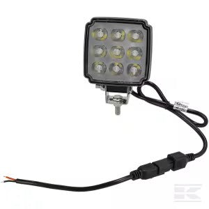 LED arbejdslygte, 27W, 3420 lumen, firkantet, hvid