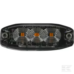 Blinkende advarselslys, ravgul, 3 LED’er