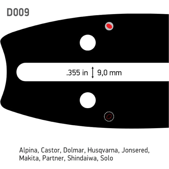 Sværd og kæde sæt 16"-3/8-1,5 mm - 60DL - D009
