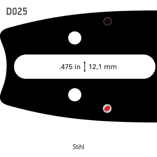 Sværd og kæde sæt 18"-.325-1,6 mm - 74 led - 025