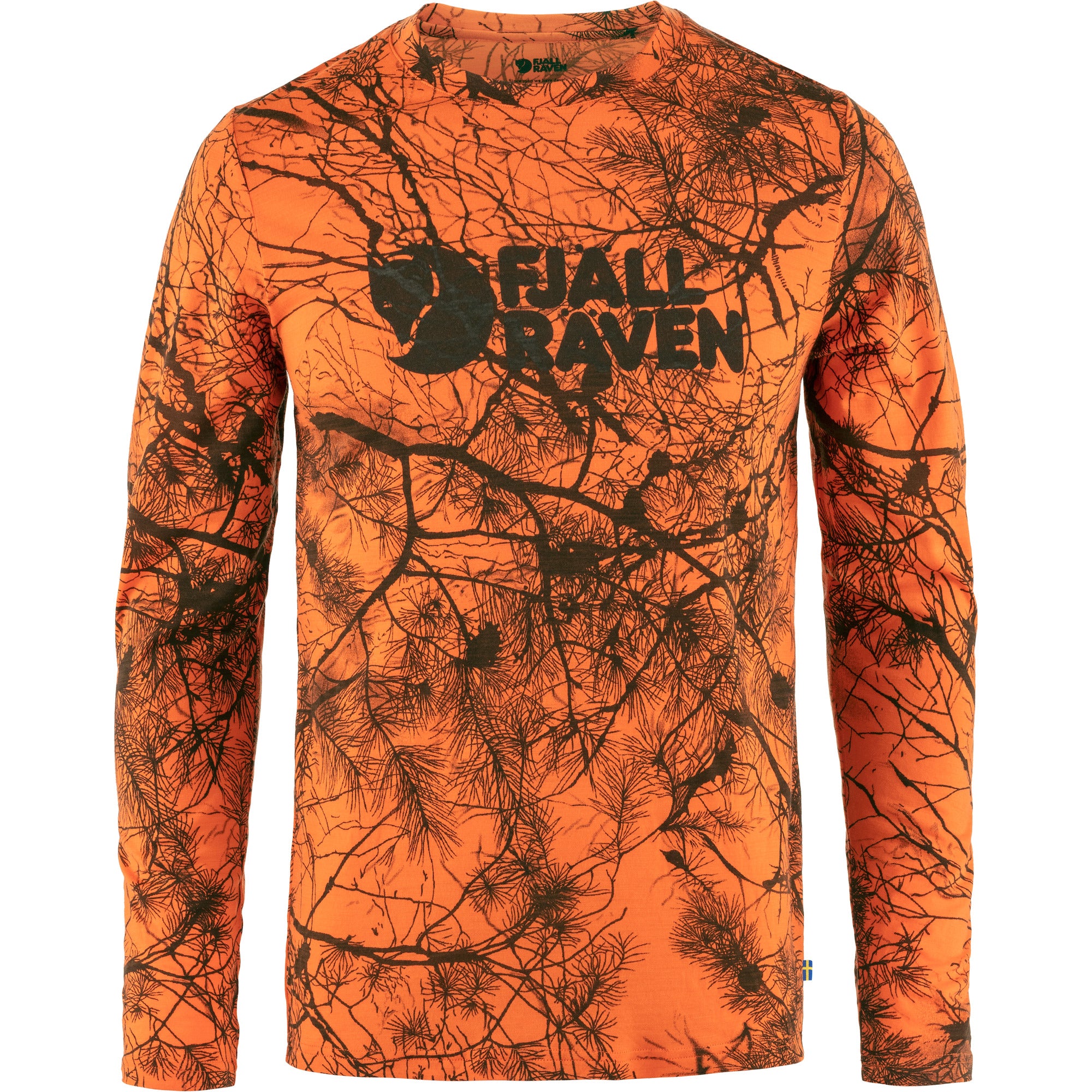 Värmland Wool LS M - Orange Multi Camo
