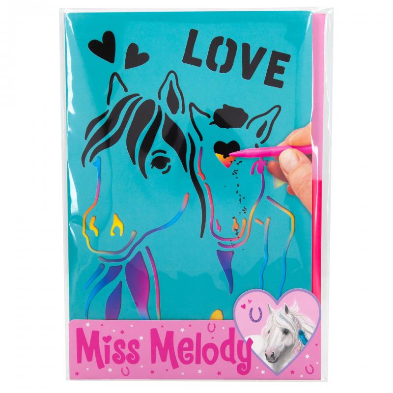 Miss Melody Skabekort m/stencil