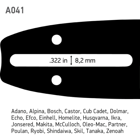 Kæde og sværdsæt 16″ – .325 – 1,5 mm – A041