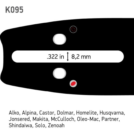 Sværd og kæde Combo 13″ – .325 – 1,3 – 56DL – A095