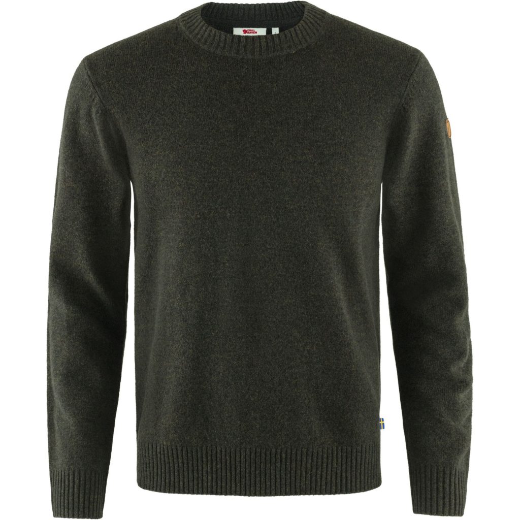 Fjällräven Övik Round-neck Sweater M Dark Olive