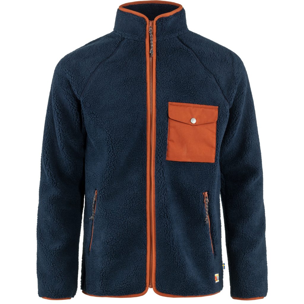 Fjällräven Vardag Pile Fleece M Navy-Autumn Leaf