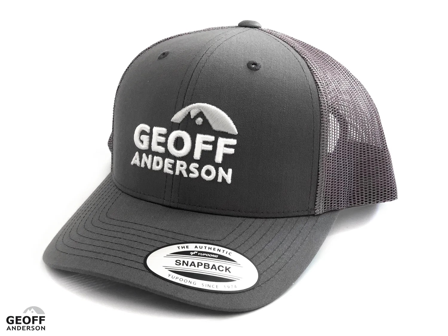 Se Geoff Anderson Snapback Grey Cap hos Almas Park & Fritid