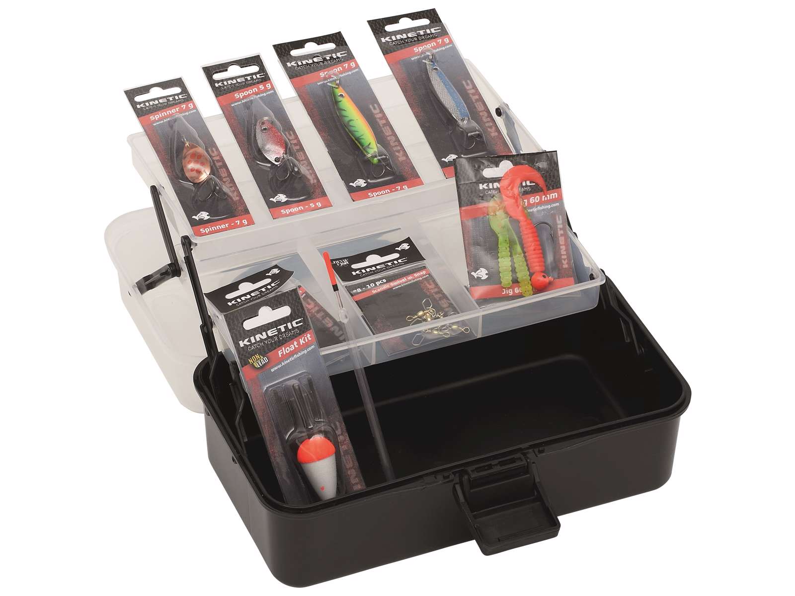 Se Kinetic Tackle Box Kit - Ferksvand hos Almas Park & Fritid
