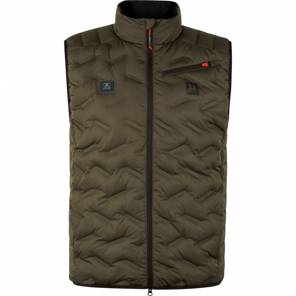 Härkila Clim8 insulated waistcoat willow green