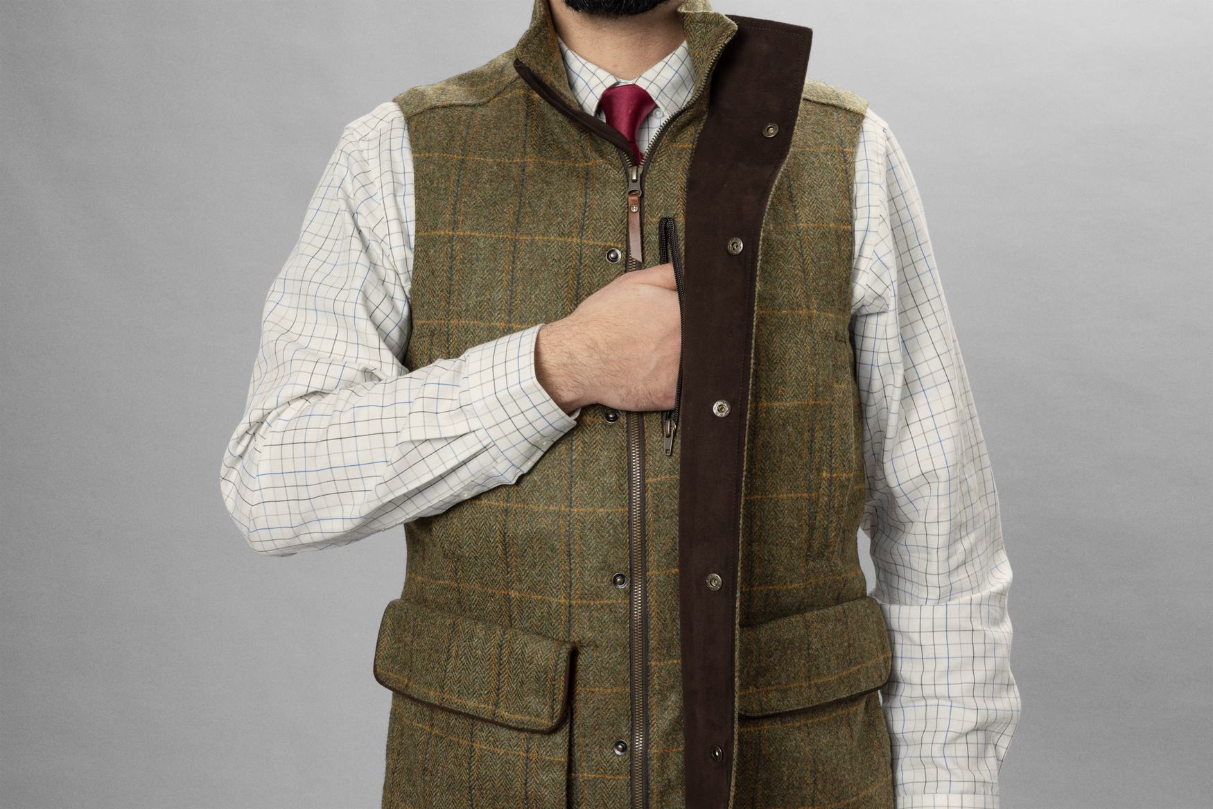 Härkila Kenmore waistcoat forest green