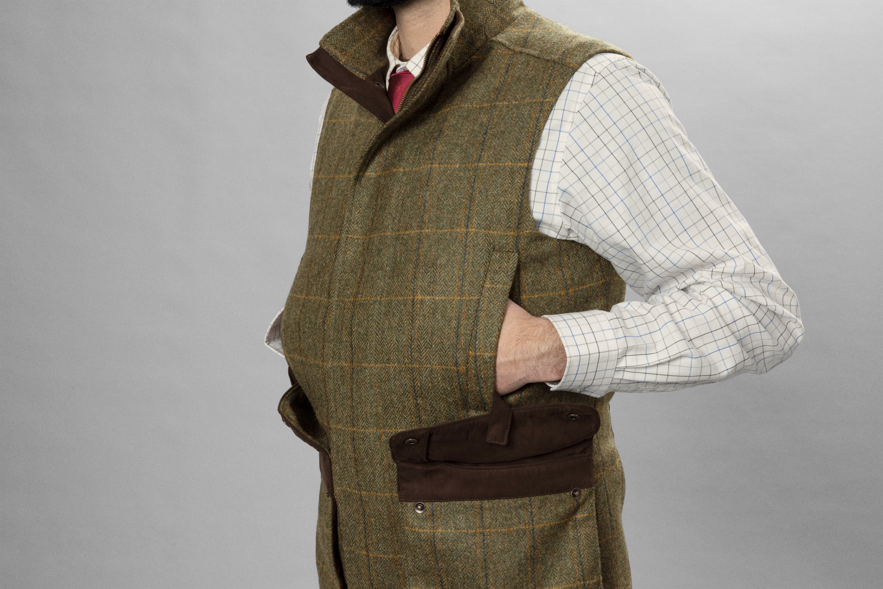 Härkila Kenmore waistcoat forest green