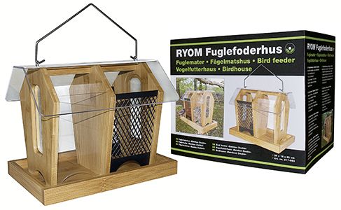 Ryom Fuglefoderautomat Bambus Double