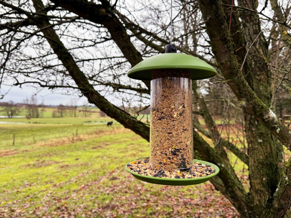 Ryom Foderautomat i plast til Frøbl./solsikker