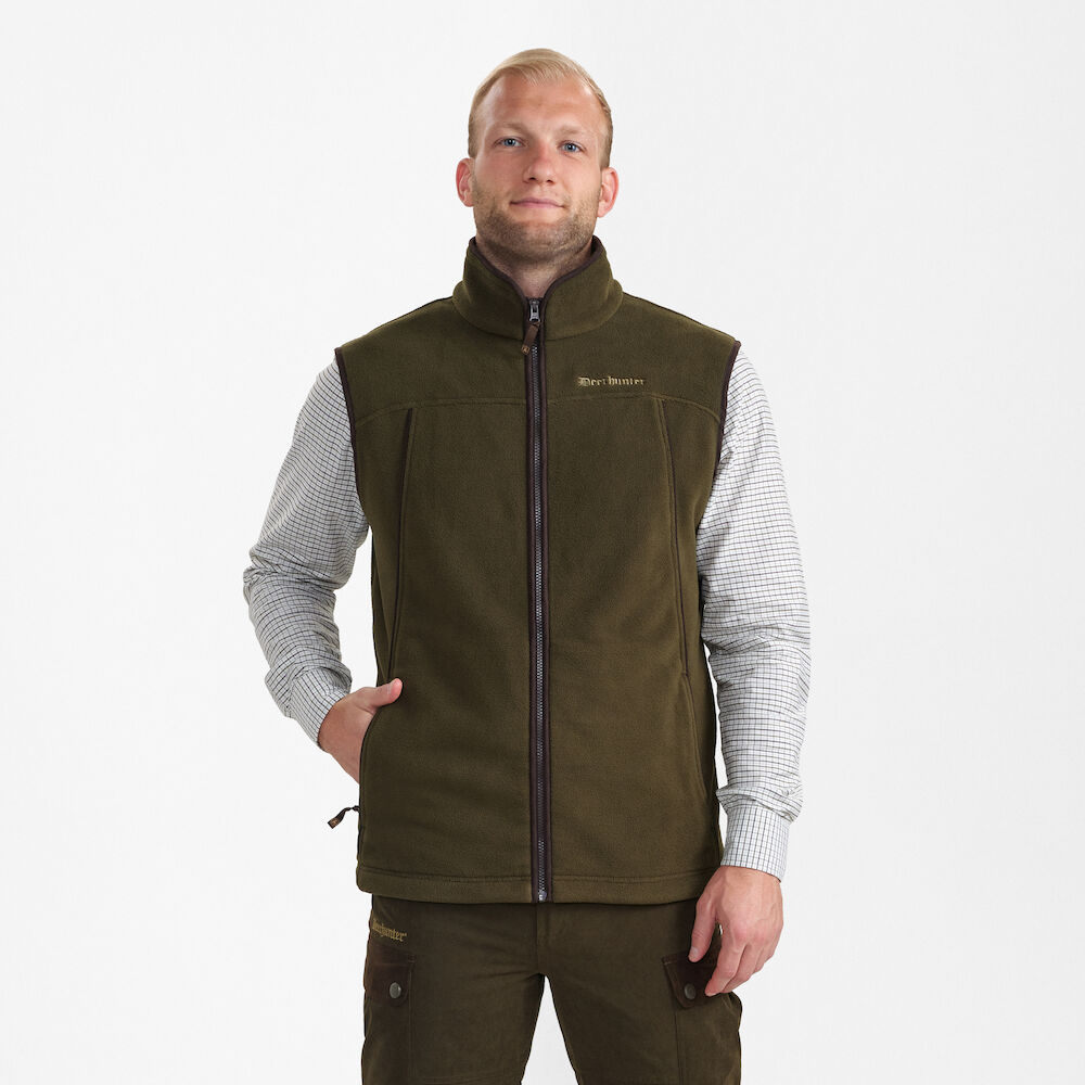 Deerhunter Eagle fleece vest tarmac green