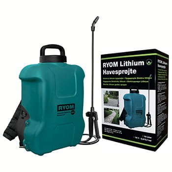 Ryom Elsprøjte 18 v. Lithium – 10 ltr.